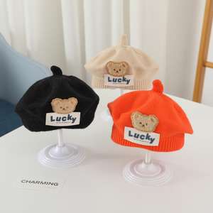 Chapeau pour enfant, <span class=keywords><strong>béret</strong></span> octogonal pour nouveau-né, accessoires de photographie, chapeau pour fille et garçon - Product Image 5