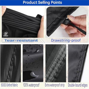 <span class=keywords><strong>Housse</strong></span> de protection <span class=keywords><strong>pour</strong></span> gril de cuisine d'extérieur robuste, imperméable et résistante aux UV, réglable <span class=keywords><strong>pour</strong></span> <span class=keywords><strong>Plancha</strong></span> 80x60x25 cm - Product Image 4