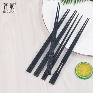 Chinesische Japan essbare Essstäbchen 21cm Training Fiberglas Japanischer Snack Custom Black Alloy Essstäbchen