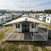 Casa Prefabricada de Diseño Viral Global de 20 pies con Sistema Solar Preinstalado para Alivio de Desastres en Áreas Remotas y Vivienda de Emergencia