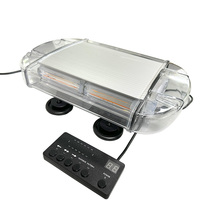 Barre lumineuse LED 3D jaune et blanche ADT, clignotante, double face, pour toit, avertissement d'urgence, lumière de signalisation
