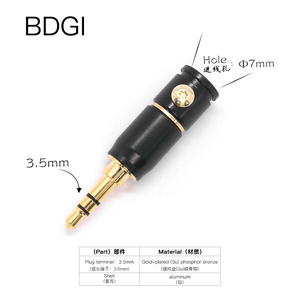 Adaptateur <span class=keywords><strong>audio</strong></span> <span class=keywords><strong>RCA</strong></span> plaqué or BDGI pour prises 2.5/3.5/4.4, sortie AC, neuf - Product Image 4
