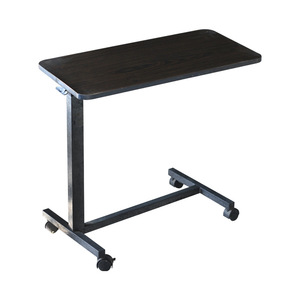 <b>Adjustable</b> Hospital <b>Table</b> Rectangle Trestle Base With Casters For Elderly Patients - Product Image 1