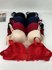 Precio de fábrica Daily Comfort <span class=keywords><strong>Push</strong></span> up Bra Hermoso bordado de encaje Sujetador de alta calidad para mujer - Product Image 6