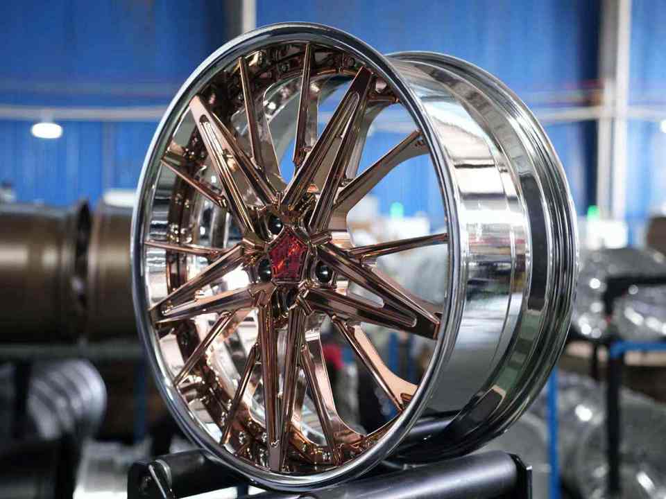 SF-04001 Custom 20 21 22 24 inch 5x120 5x112 5x114.3 Chrome Rose Golden ...