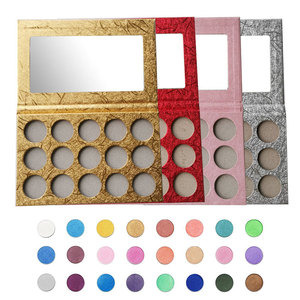 Paleta <span class=keywords><strong>de</strong></span> Sombras <span class=keywords><strong>de</strong></span> Ojos Redonda Vacía Personalizada al por Mayor, 15 Colores, Alta Pigmentación, Vegana, Maquillaje DIY, Sin Logotipo, Marca OBM, Nuevo Set - Product Image 4