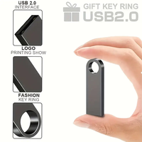 Clé USB 2.0 haute vitesse en métal personnalisée pour ordinateurs portables/tablettes-Nouvelle capacité réelle de 100% (128 Mo-16 Go)