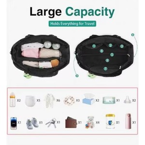 Bolsa de Pañales de Muestra Gratuita, Bolsa de Pañales para Bebé, Bolsa de Hospital, Bolsa de Viaje Grande para Mamá, con Estuche de Silicona para Chupón - Product Image 2
