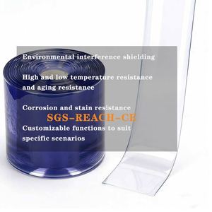 Porte rideau en PVC <span class=keywords><strong>transparent</strong></span> à passage fluide pour entrepôt, idéale pour le trafic piétonnier rapide - Product Image 4