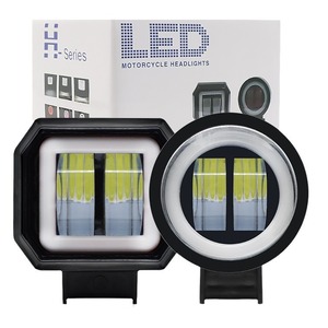 Chất lượng cao vuông 3 inch mắt thiên thần xe máy LED Xe Sương Mù ánh sáng 12V ô tô LED Đèn sương mù 20W xe tải thuyền làm việc ánh sáng - Product Image 5