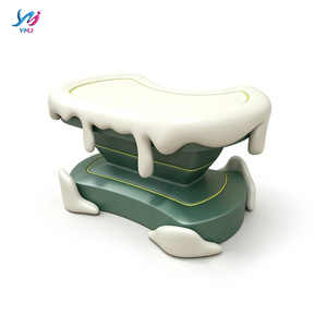 Aire de jeux extérieure écologique de luxe au design sculptural moderne en fibre de verre, couleur personnalisée, espace de repos pour enfants, sièges publics - Product Image 6