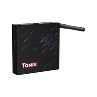 Tanix TX68 Smart TV Box Android 12 4K HDR AV1 2.4G/5GHz WiFi Quad Core 16GB RAM Antena Externa Ethernet