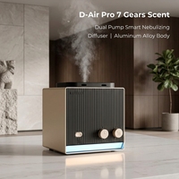 Diffuseur intelligent en aluminium de luxe, vente en gros directe d'usine, diffuseur d'huiles essentielles à double pompe Bluetooth/WiFi