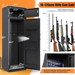 Cao capity nhà súng Tủ túi không gian lớn chống trộm báo động có thể điều chỉnh kho lưu trữ an toàn tủ - Product Image 2