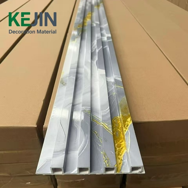 Eco-Friendly Indoor WPC 3D Fluted Wall Panel Board WPC Wood Plastic Composite PVC Wall Panel Cladding Interior