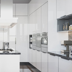 Set di Mobili da Cucina OPPEIN per Villa e Casa con Ante Laccate - Product Image 4