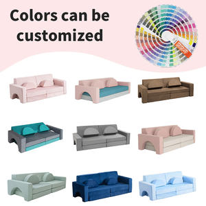 थोक tengxiang 10 टुकड़े फर्नीचर फोल्डेबल बच्चों के प्ले सोफे मॉड्यूलर बिल्डिंग ब्लॉक स्पंज पैचवर्क कुशन सोफा - Product Image 5