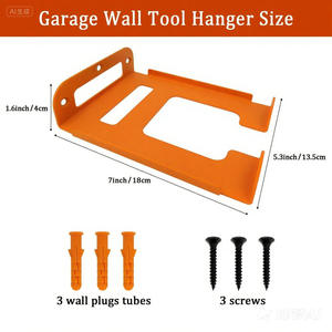 Support mural pour outils, en plastique, pour rangement de garage, pour outils de jardin, usage domestique - Product Image 5