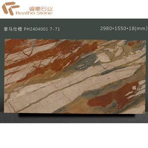 为家居装饰制造橙色角砾岩梦幻大理石 - Product Image 2