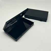 Boîte de rangement pliable en PP noir imperméable pour cartes et petites pièces, organisateur de bureau durable