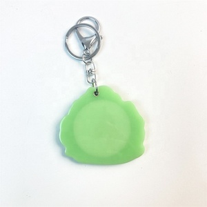 Creative Round <b>Mirror</b> Sliding Lid Keychain Cartoon Adorable <b>Acrylic</b> Cosmetic <b>Mirror</b> Key Hanging <b>Mirror</b> - Product Image 3