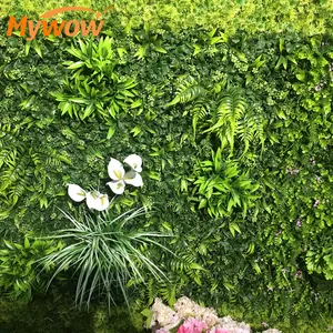 Soundabsorb Feature Grass Wall Backdrop Green Plant Wall Artificial Garden Wall