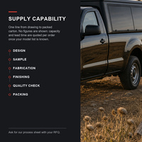 Auvent de camionnette rigide noir pour montage sur pick-up personnalisé