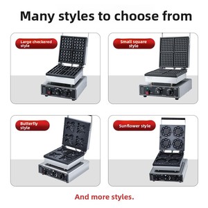 Macchina per Waffle Commerciale a Doppia Testa e <span class=keywords><strong>Forno</strong></span> con Materiale Rinforzato, Riscaldamento Uniforme, Risparmio Energetico, Riscaldamento Elettrico - Product Image 6