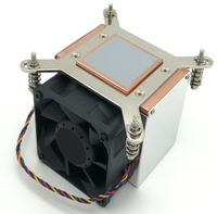 Ventilateur de refroidissement de processeur Intel 1U à ailettes en cuivre
