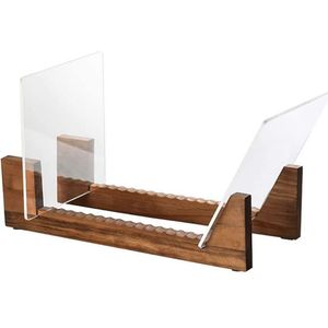 Vinyl Record Storage 50-Album Acrylic Display Holder LP Organizer Tabletop LP Stand
