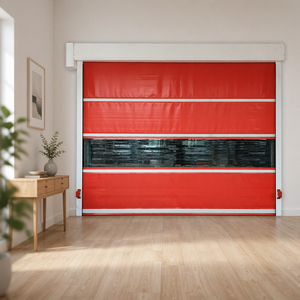 Puerta Eléctrica Industrial Enrollable de PVC de Apertura Rápida para Entrada de Almacén y Fábrica - Product Image 6