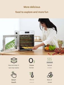 Mini Deshidratador de Alimentos Comercial de Acero Inoxidable de 10 Capas con Motor de 400W para Pasas, Frutas, Verduras y Eliminación de Olores - Product Image 6