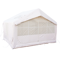 Tente de camping gonflable à double porte et double lanterneau en tissu Oxford 8, avec ouverture automatique rapide pour toutes les saisons