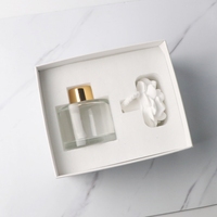 Diffuseur d'huiles essentielles en céramique et plâtre aromatique, fleur en porcelaine, pour décoration intérieure, flacon en verre de 100 ml, parfum d'ambiance