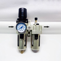 Unités FRL AC4010-04 avec port de 1/2 pouce, régulateur d'air, lubrificateur, filtre