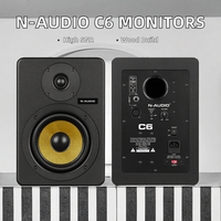 Enceintes de Monitoring Professionnelles N-Audio Série C6 6 Pouces, Qualité Sonore Exceptionnelle pour Studio, Église et Bois de Haute Qualité