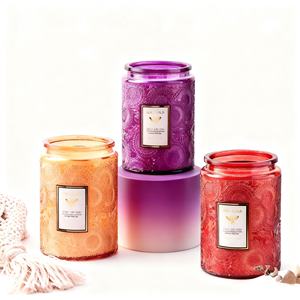 Velas Aromáticas de Soja en Frascos de Vidrio Grandes de 520 ml con Relieve de Girasol, Velas Perfumadas de Aromaterapia para Regalo de Cumpleaños - Product Image 5