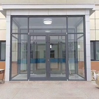 Portes intérieures pour maisons, porte d'entrée coulissante, entrée, pergola en aluminium avec cadre pivotant, portail en aluminium, acier LED