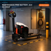 Transpalette Électrique pour Manutention en Entrepôt, Capacité 2000 kg, Levée 200 mm, Vente en Gros Direct Usine, Transpalette 2 Tonnes