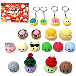 Calendrier de l'Avent Squishy en forme de Ravioli Mystère de Noël, Boîte Surprise Anti-stress à Presser, Jouet Fidget avec Boîte Cadeau Colorée – Vente Flash - Product Image 6