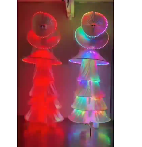 Venta al por mayor de fábrica: <span class=keywords><strong>Ropa</strong></span> luminosa de moda, <span class=keywords><strong>ropa</strong></span> que brilla en la oscuridad, disfraces LED para espectáculos de zancos - Product Image 1