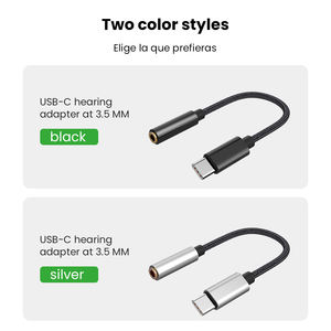 Adaptateur de câble audio USB C vers prise <span class=keywords><strong>jack</strong></span> 3,5 mm EONLINE, câble pour écouteurs, prise <span class=keywords><strong>jack</strong></span> 3,5 mm pour Huawei P20 Xiaomi Mi 10 - Product Image 6
