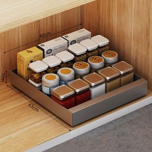 Chinese Supply Kitchen Cabinet Under <b>Shelf</b> Slide Storage Hang Pull Out Cabinet Organizer Extendable Slide Out Drawer for Kitchen - Product Image 2