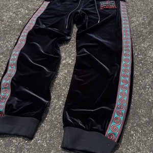 Custom Personal Labels Embroidery Design Tracksuits for <b>Men</b> High Quality Zip up <b>Velvet</b> <b>Jackets</b> and Jogging Velour Tracksuit Set - Product Image 4