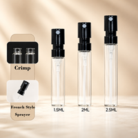 Flacon de parfum français personnalisable de qualité supérieure, flacon d'échantillon de parfum durable, flacon de parfum miniature de luxe à fine brume
