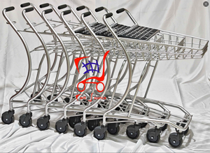 รถเข็นอลูมิเนียมแบบออกซิเดชันสำหรับร้านค้าในญี่ปุ่น, รถเข็นช็อปปิ้งแบบออกซิเดชันสำหรับซูเปอร์มาร์เก็ตญี่ปุ่น - Product Image 3