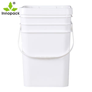 Innopack Fabricant Promotion PP Matériau Carré Seau De Stockage En Plastique Capacité 20L Ventes Directes Couvercle Épaisseur De Paroi 2mm - Product Image 2