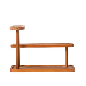 Support de tasses de bureau à trois niveaux en bois pour le rangement des tasses à café et à thé, style scandinave - Product Image 3