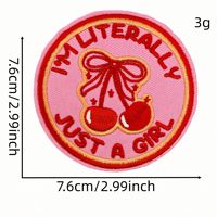 Patch de gang brodé à repasser pour fille, tissu en toile pour décoration de chapeau pour femmes et filles