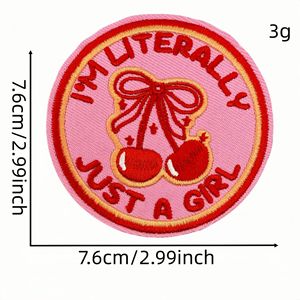 DIY Aufbügeln Bestickte Mädchen Gang Patch für Kleidung Leinwand Stoff für Hut Dekoration für Frauen und Mädchen - Product Image 3